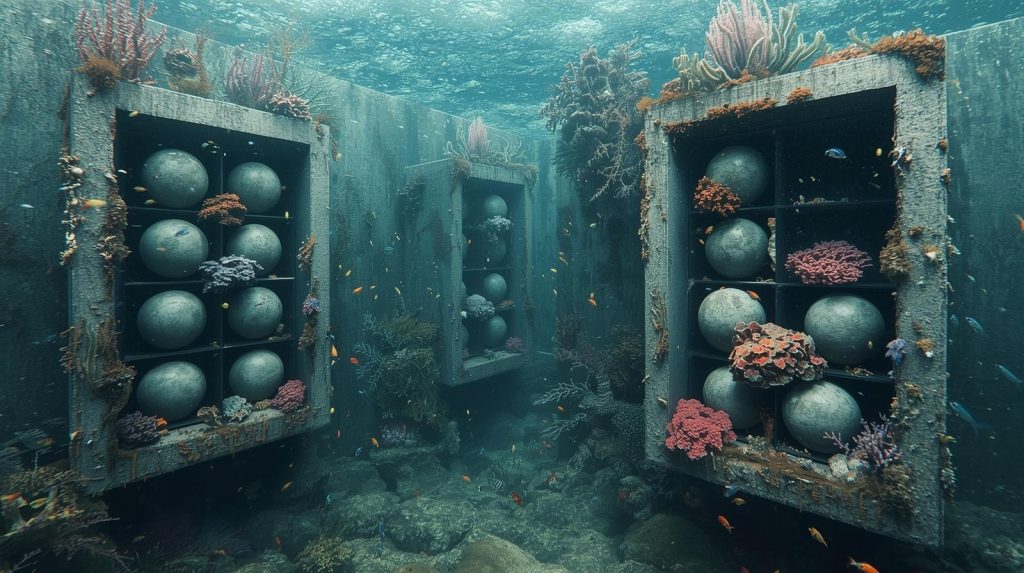 Estructuras verticales sumergidas